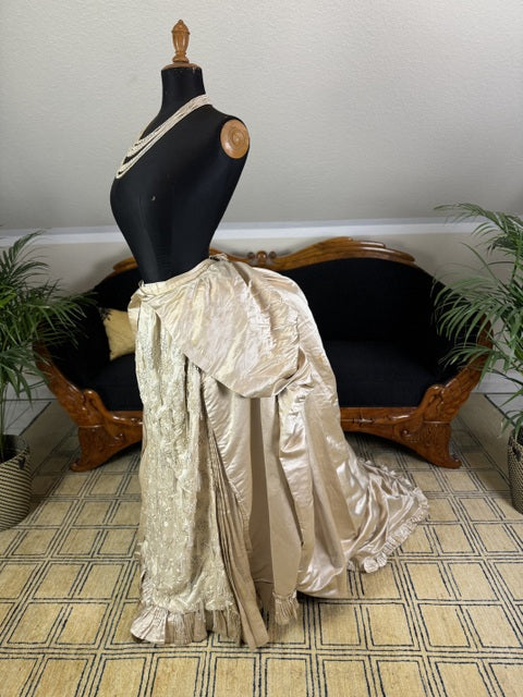 Antique Bustle Dress Skirt, ca. 1880