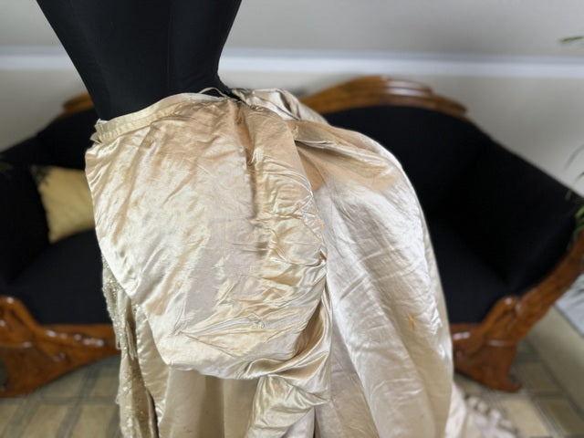 Antique Bustle Dress Skirt, ca. 1880