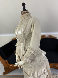 MISS DAVIES Princess Style Wedding Dress, England, ca. 1878