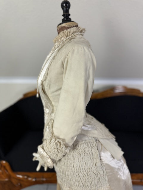 MISS DAVIES Princess Style Wedding Dress, England, ca. 1878