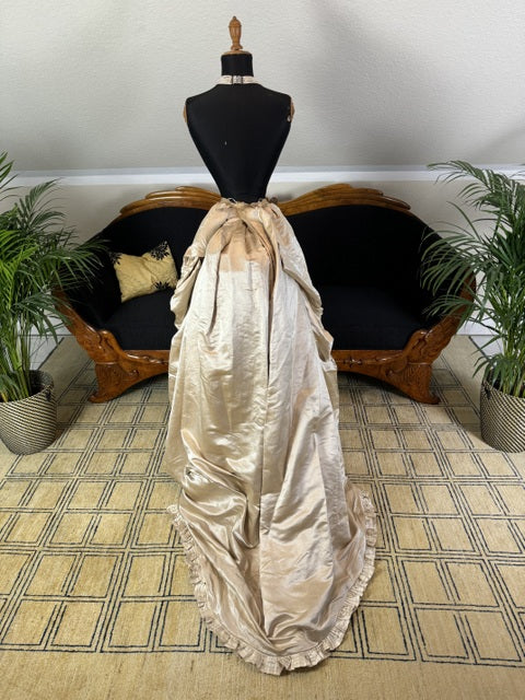 Antique Bustle Dress Skirt, ca. 1880