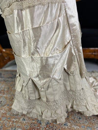 MISS DAVIES Princess Style Wedding Dress, England, ca. 1878