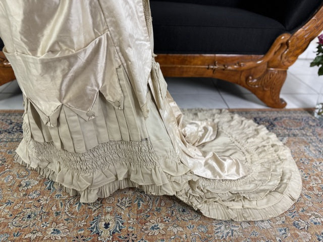 MISS DAVIES Princess Style Wedding Dress, England, ca. 1878
