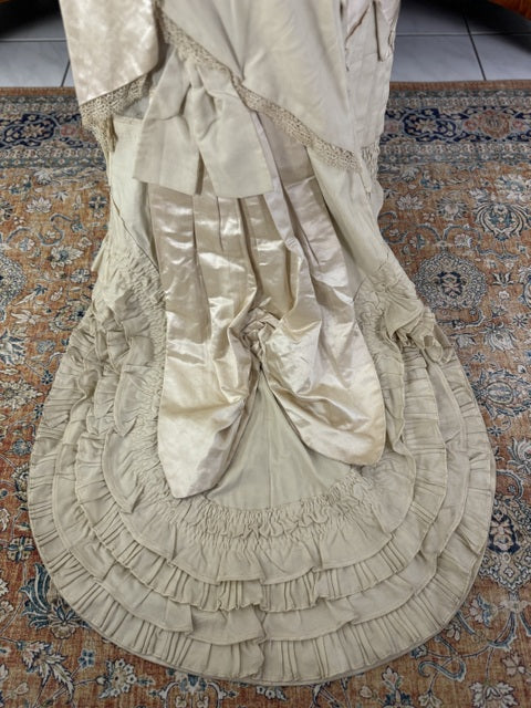 MISS DAVIES Princess Style Wedding Dress, England, ca. 1878