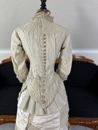 MISS DAVIES Princess Style Wedding Dress, England, ca. 1878