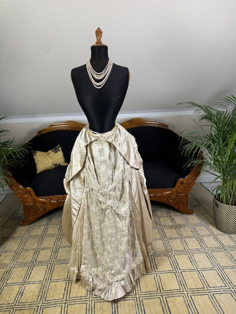 Antique Bustle Dress Skirt, ca. 1880