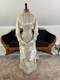 MISS DAVIES Princess Style Wedding Dress, England, ca. 1878