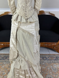 MISS DAVIES Princess Style Wedding Dress, England, ca. 1878