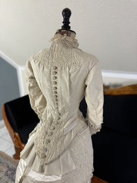 MISS DAVIES Princess Style Wedding Dress, England, ca. 1878