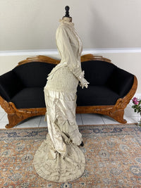 MISS DAVIES Princess Style Wedding Dress, England, ca. 1878