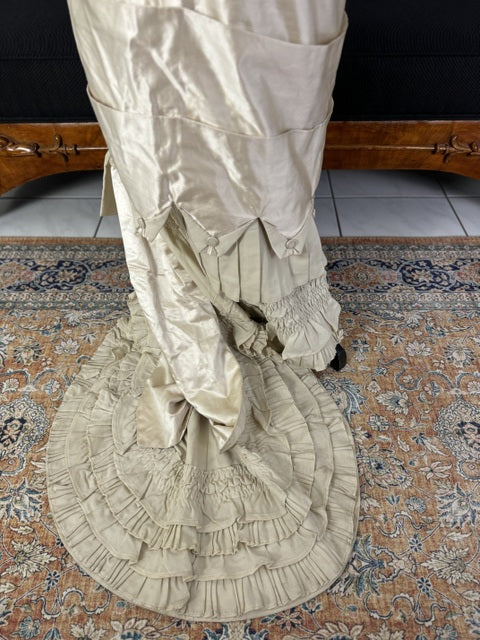 MISS DAVIES Princess Style Wedding Dress, England, ca. 1878