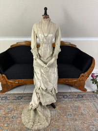 MISS DAVIES Princess Style Wedding Dress, England, ca. 1878