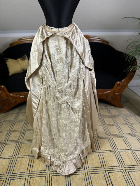 Antique Bustle Dress Skirt, ca. 1880