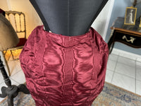 Burgundy Evening and Afternoon Dress, ca. 1880