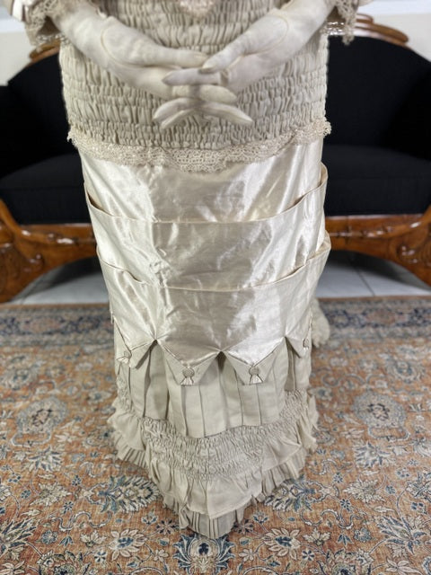 MISS DAVIES Princess Style Wedding Dress, England, ca. 1878