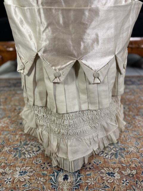 MISS DAVIES Princess Style Wedding Dress, England, ca. 1878