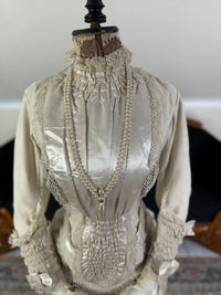 MISS DAVIES Princess Style Wedding Dress, England, ca. 1878