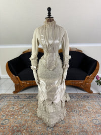MISS DAVIES Princess Style Wedding Dress, England, ca. 1878