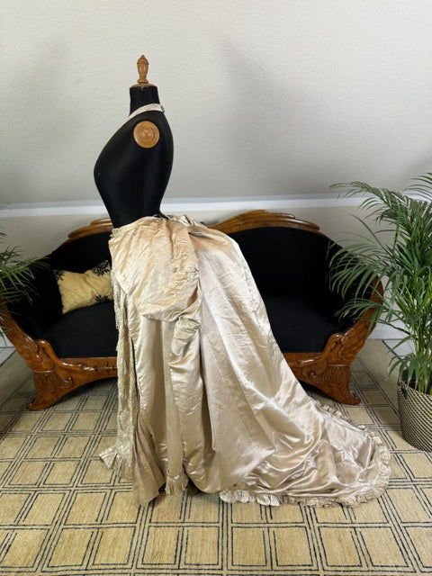 Antique Bustle Dress Skirt, ca. 1880