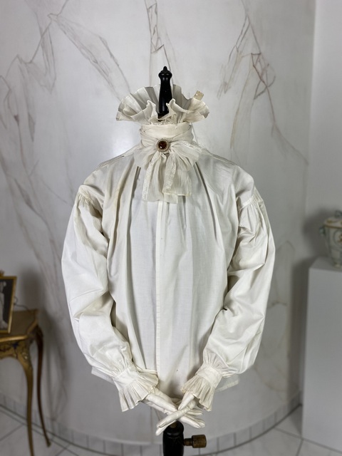 antique rococo mens shirt 1780