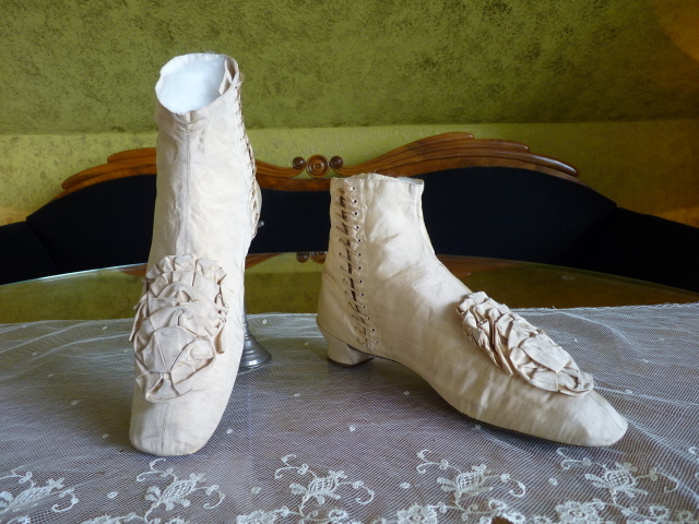 antique wedding shoes 1830