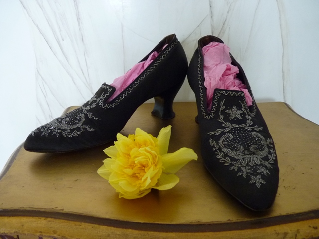 antike Schuhe, Schuhe 1900, antieke schoenen, chaussures fin XIXeme, scarpine 1900
