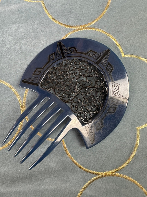 AUGUSTE BONAZ Antique Hair Comb, Paris, ca. 1920
