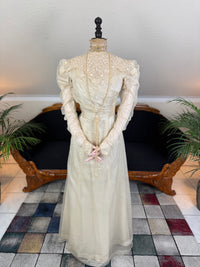 Antique Edwardian Festive Dress, ca. 1908