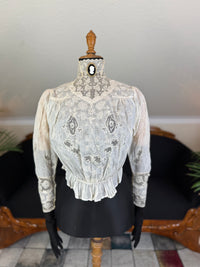 Irish Lace and Whitework Blouse, ca. 1908