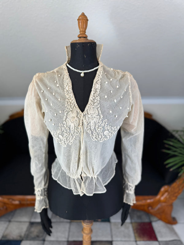 Soutache Appliqué Blouse, ca. 1915