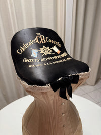 Extremely Rare CB Corset Display, ca. 1880 – Original Victorian Corset Under Glass Dome