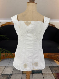 Corded Cotton Corset, ca. 1825–1830 – Regency Fashion, Rare Early 19th‑Century Example