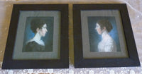 Pair of Empire Pastel Portraits, 1813 – L.H. Hessel, Nuremberg, Early 19th‑Century Art