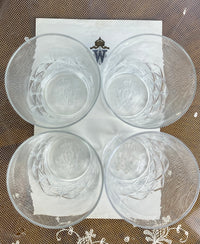 Four Large Water Glasses, Kaiser Wilhelm II, ca. 1890
