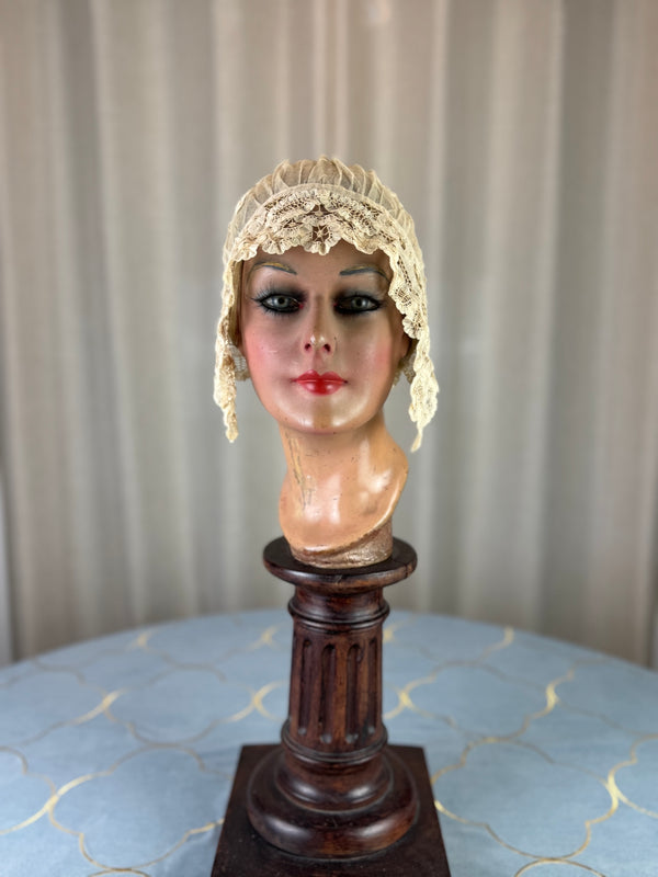 Lace Wedding Bonnet, 1920s
