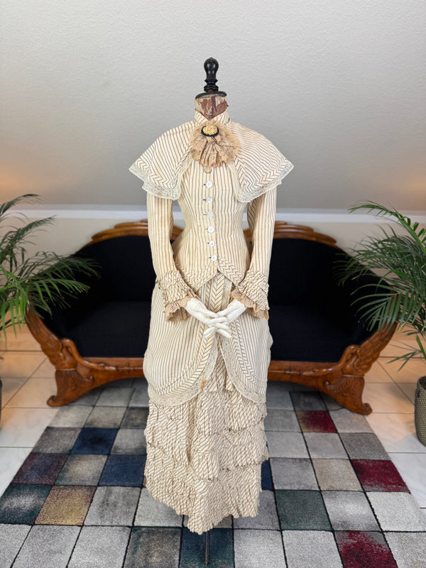 Antique Victorian Travel Dress, ca. 1883