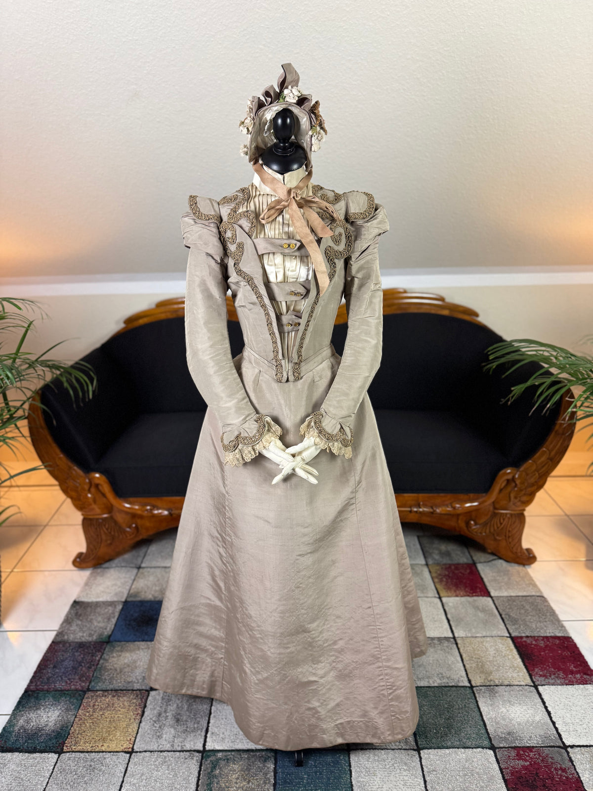 Antique Victorian Walking Dress, ca. 1897 - Three-Piece English Ensemble
