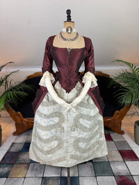 Rococo Robe à la Polonaise and Petticoat, ca. 1775