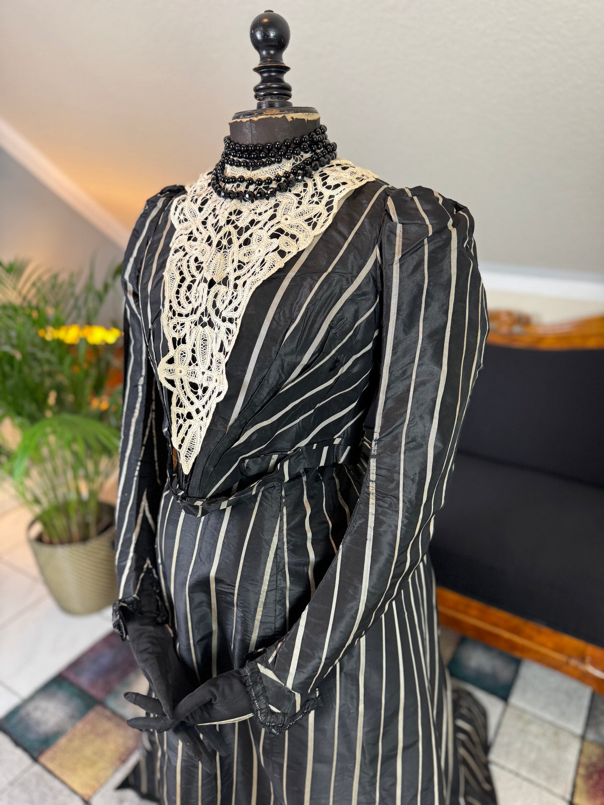 Antique Victorian Afternoon Dress for an Elderly Lady, ca. 1898