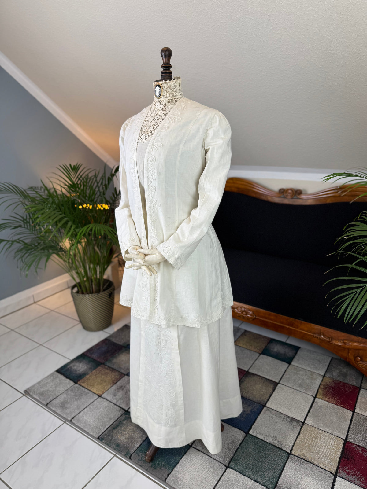 Antique Edwardian Walking Dress, America, ca. 1906