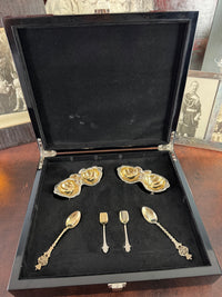 SY & Wagner Silver Salt Cellars – Prince Wilhelm, Emperor Wilhelm II, ca. 1880