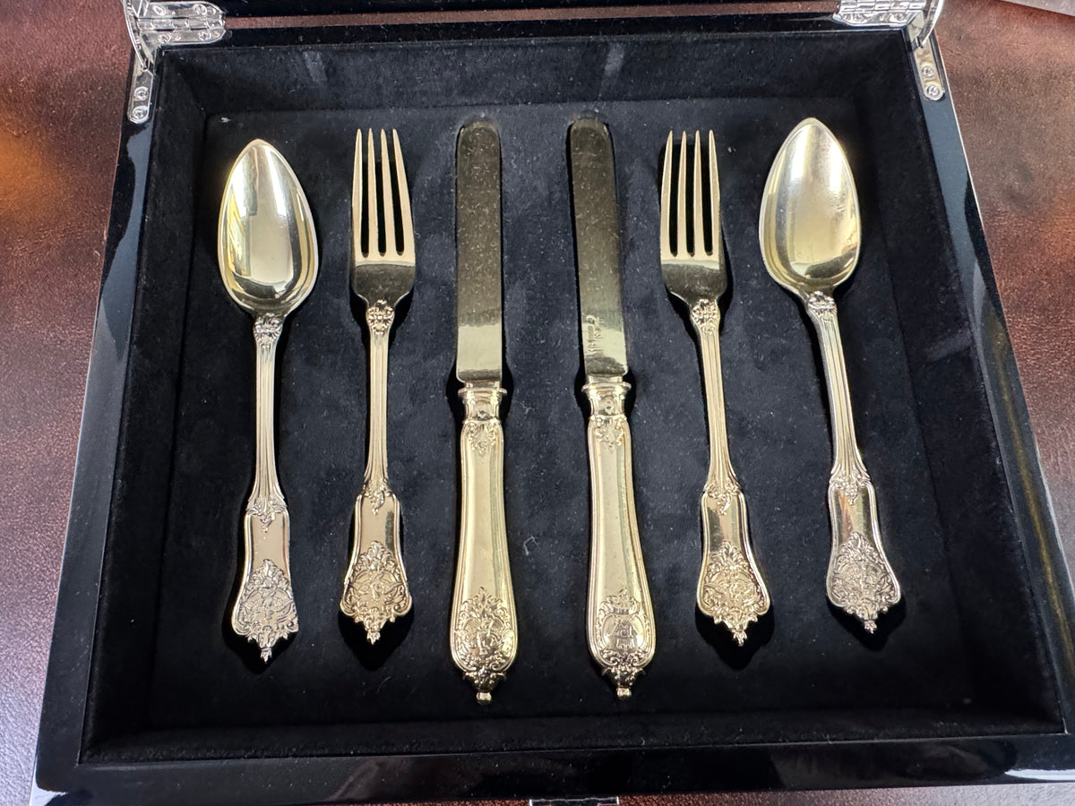 Gilded Silver Cutlery, Rococo Service, Emperor Wilhelm II