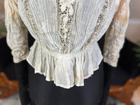 Irish Lace and Whitework Blouse, ca. 1909