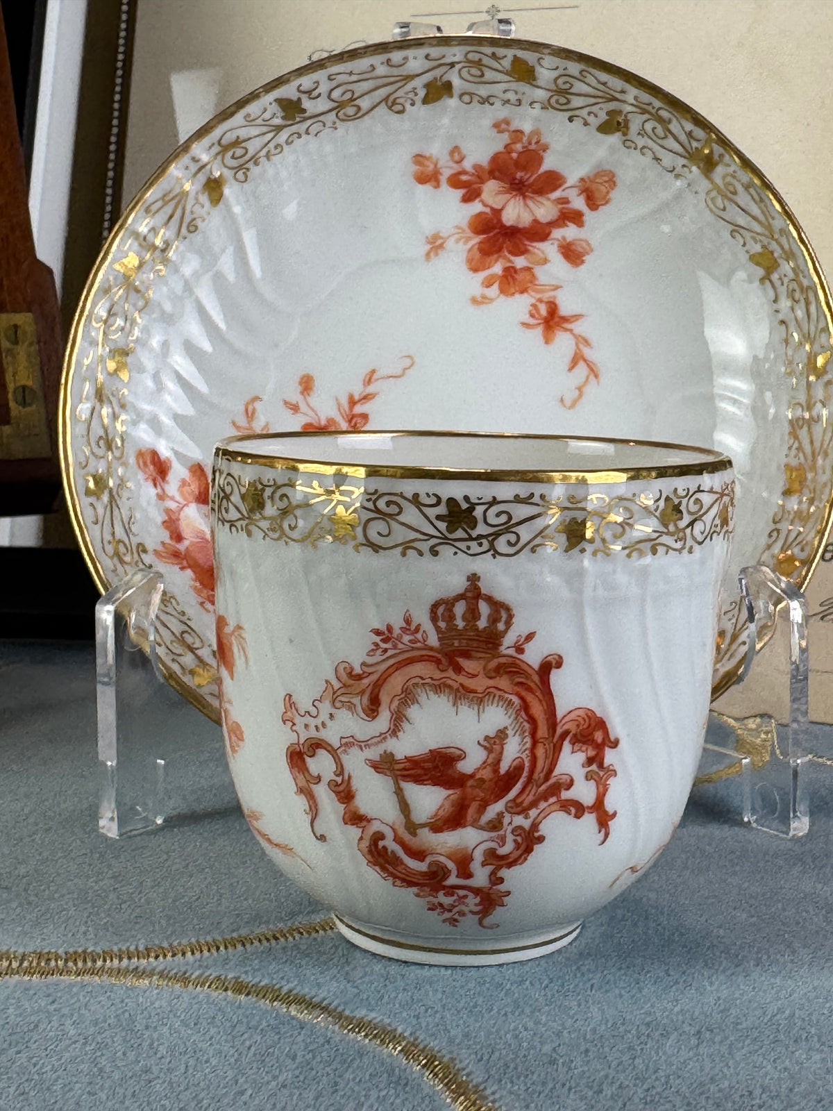 Neuosier Mocha Cup, Kaiser Wilhelm II, dated 1908 and 1913