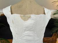 Corded Cotton Corset, ca. 1825–1830 – Regency Fashion, Rare Early 19th‑Century Example