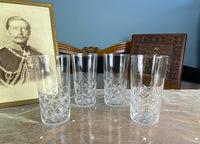 Four Large Water Glasses, Kaiser Wilhelm II, ca. 1890