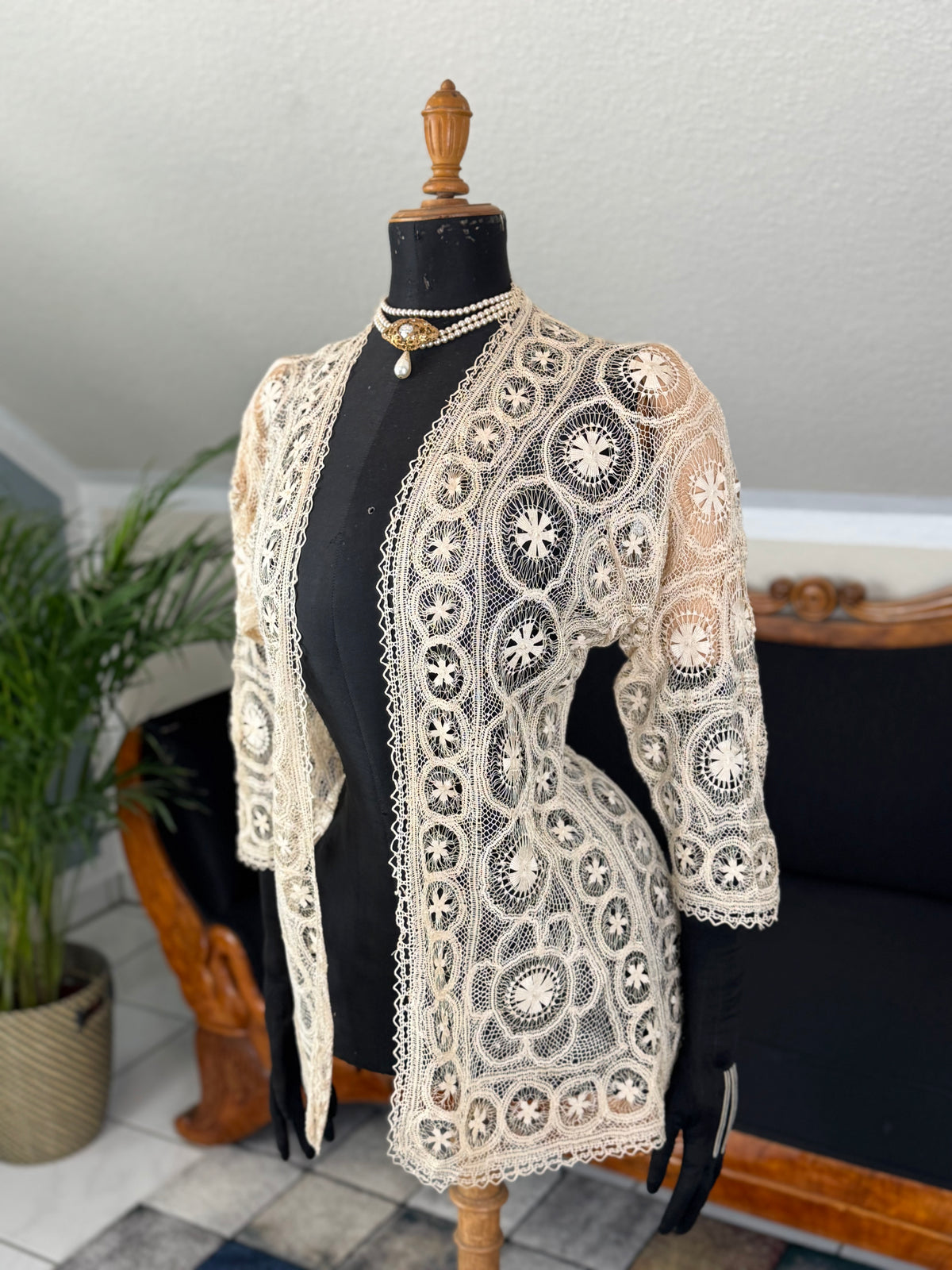 Tenerife Lace Jacket, ca. 1911