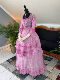 A Young Lady’s Summer Elegance – Antique Dress, ca. 1858