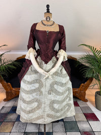 Rococo Robe à la Polonaise and Petticoat, ca. 1775