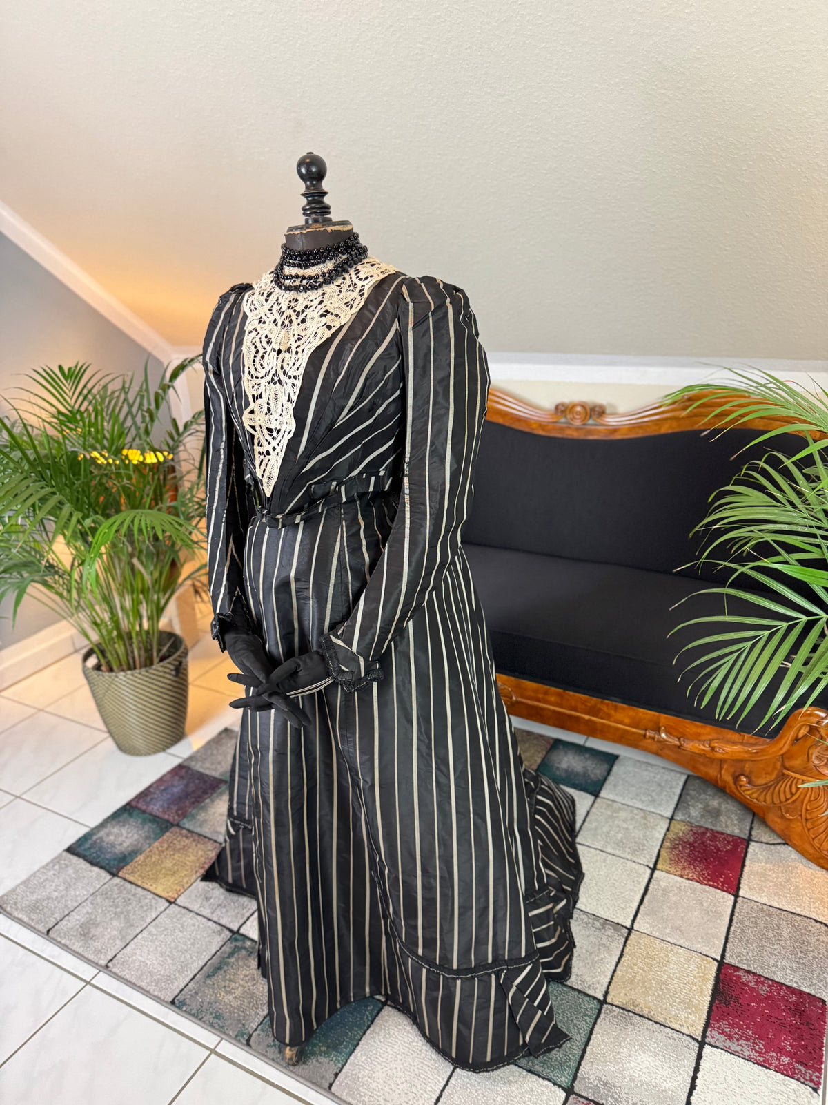 Antique Victorian Afternoon Dress for an Elderly Lady, ca. 1898